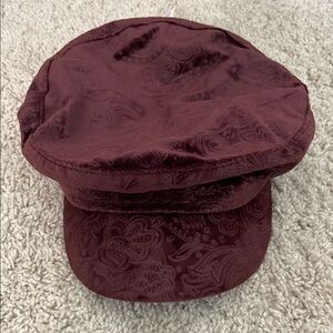 Paisley Maroon Cap